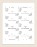 Wedding Place Cards, Wedding Place Card Printable, Place Card Template, Wedding Printable, Rustic Wedding, PDF Instant Download #PC013 (PDF)