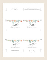 Greenery Wedding Place Cards, Wedding Place Card Printable, Place Card Template, Wedding Printable, PDF Instant Download #PC020 (PDF)