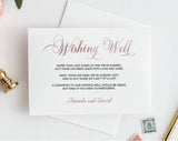 Rose Gold Well Wishes, Wedding Advice Cards, Well Wishes Card, Well Wishes for Baby, Wedding Advice Template, Instant Download #WW004 (PDF)