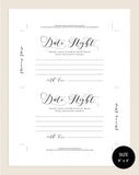 Date Night Ideas Card, Date Night Card, Wedding Advice Card, Wedding Advice Printable, Marriage Advice, PDF Instant Download #A011 (PDF)