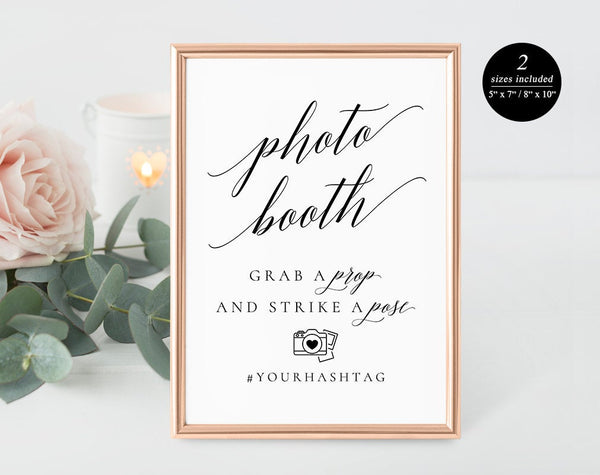 Photo Guest Book Sign Template, Photo Guest Book Wedding Sign Template, Printable Photo Guest Book Sign, Wedding Printable Sign #WS056 (PDF)