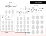 Wedding Seating Chart Sign, Seating Chart Printable, Seating Chart Template, Seating Board, Seating Plan, PDF Instant Download #SC004 (PDF)