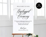 Unplugged Wedding Sign, Unplugged Ceremony Sign, Unplugged Wedding, Unplugged Sign, Wedding Unplugged, PDF Instant Download #WC020 (PDF)