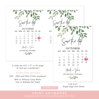 Online Save the Date Template, Blush Save the Date, Rustic Save the Date, Blush Wedding, Wedding Printable, Kraft, PDF JPEG PNG #SD001
