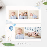 12x12 Baby Photo Book Template, Baby's First Year, New Newborn Photo Book Album, Photography, Photoshop, PSD, Instant Download #Y20-A005-PSD