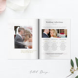 Wedding Photographer Magazine Template, Photo Studio Magazine, 20 pages, Marketing, Photography, Photoshop, PSD Instant Download#Y20-MZ5-PSD